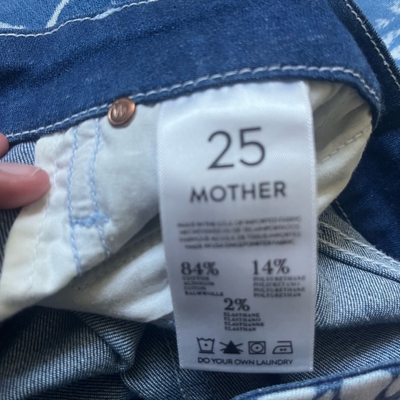 Mother Denim Magical Flowers in the Forest of Dreams Looker Ankle Zip Skinny - Picture 6 of 6